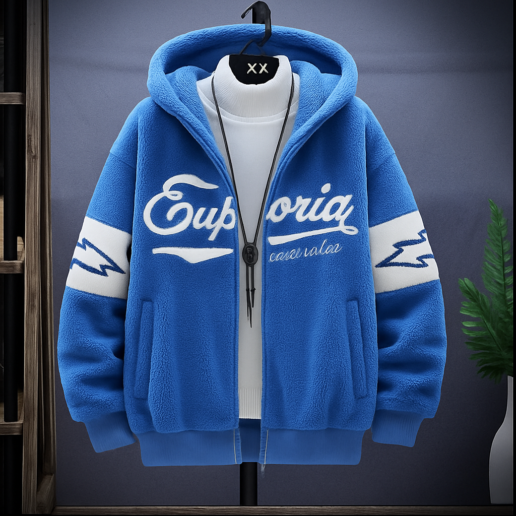 Nils | Men's Zip-Up Graphic Hoodie