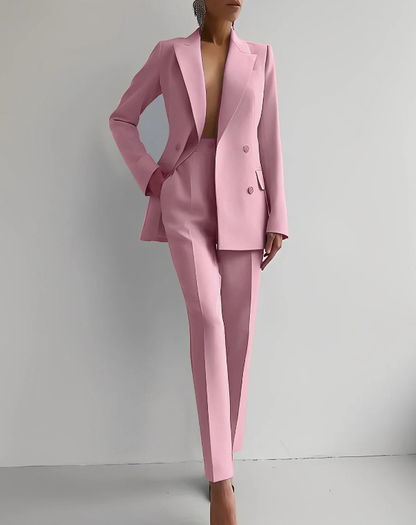 Image of Noelle | Women's Double-Breasted Pant Suit