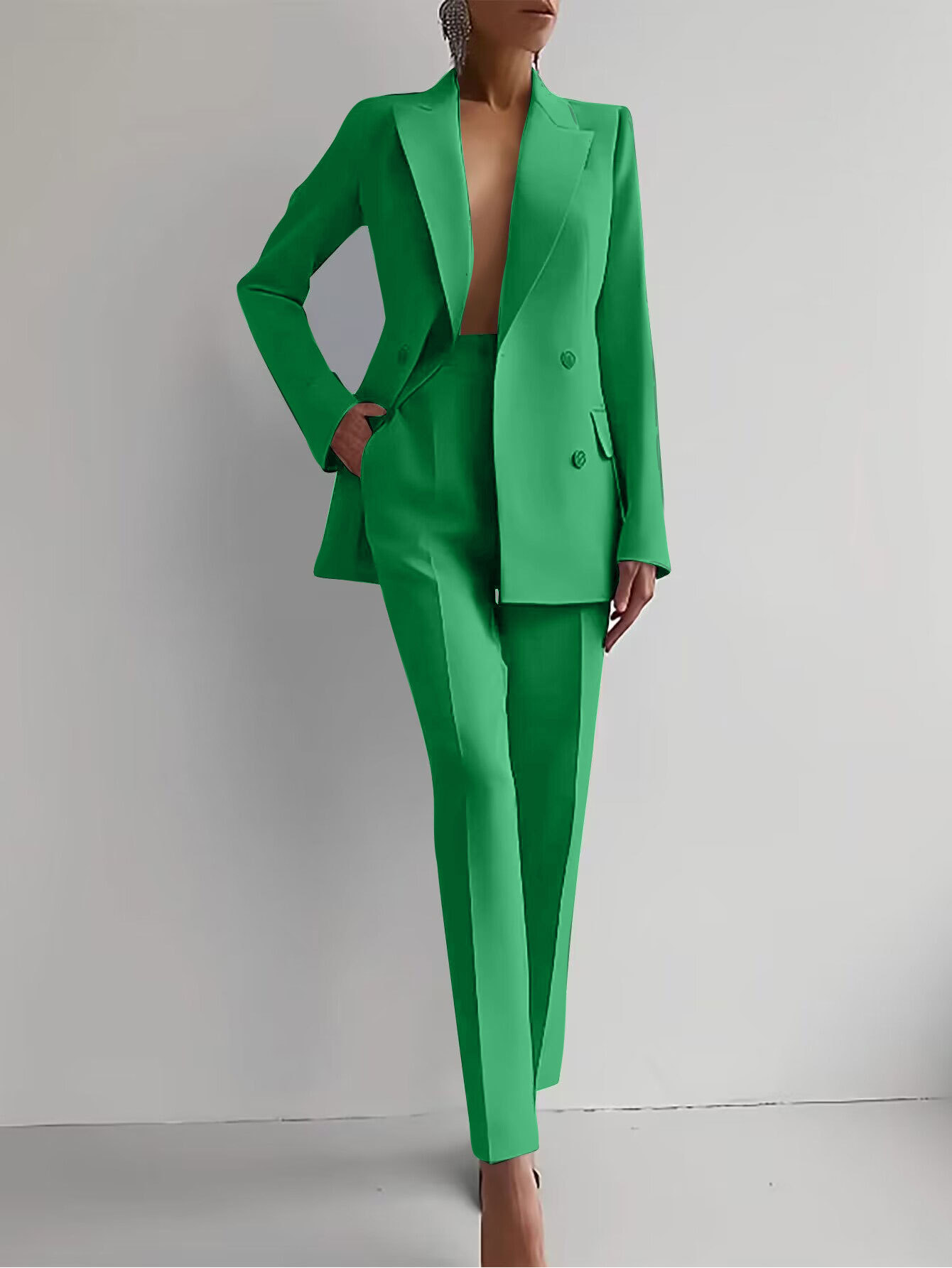 Image of Noelle | Women's Double-Breasted Pant Suit
