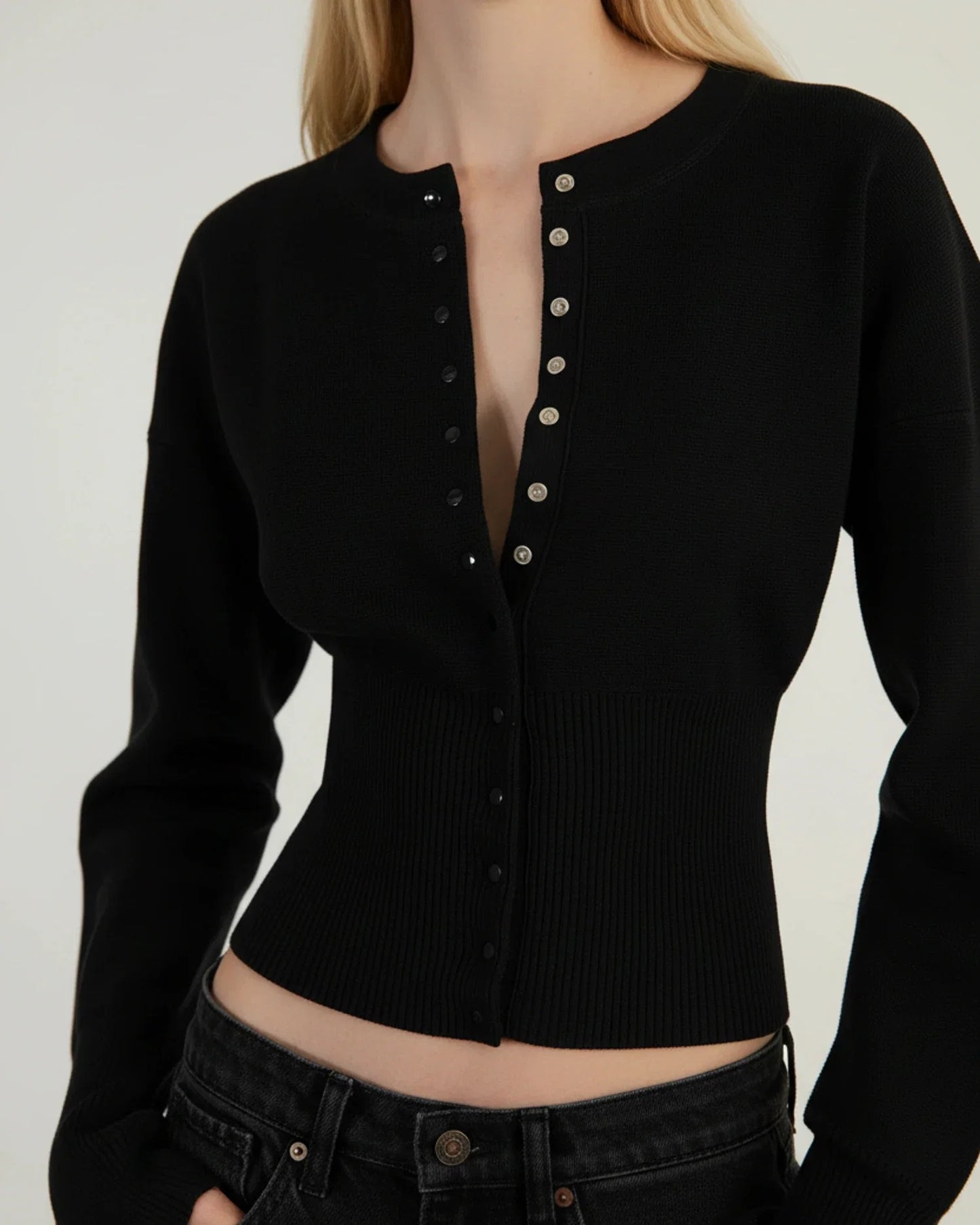 Nora | Women's Long-Sleeved Cropped Cardigan