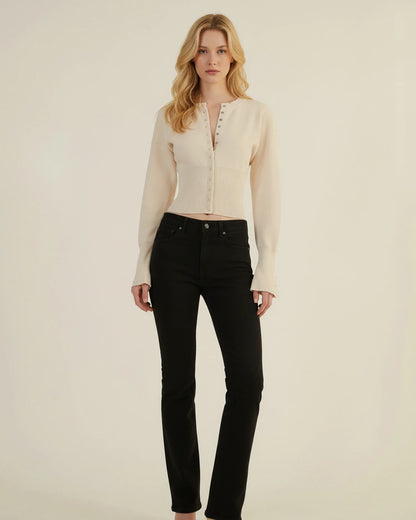Nora | Women's Long-Sleeved Cropped Cardigan