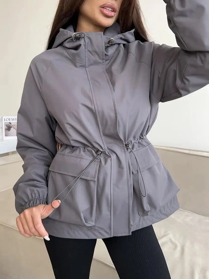 Norma | Women's Hooded Long Coat - Image 1