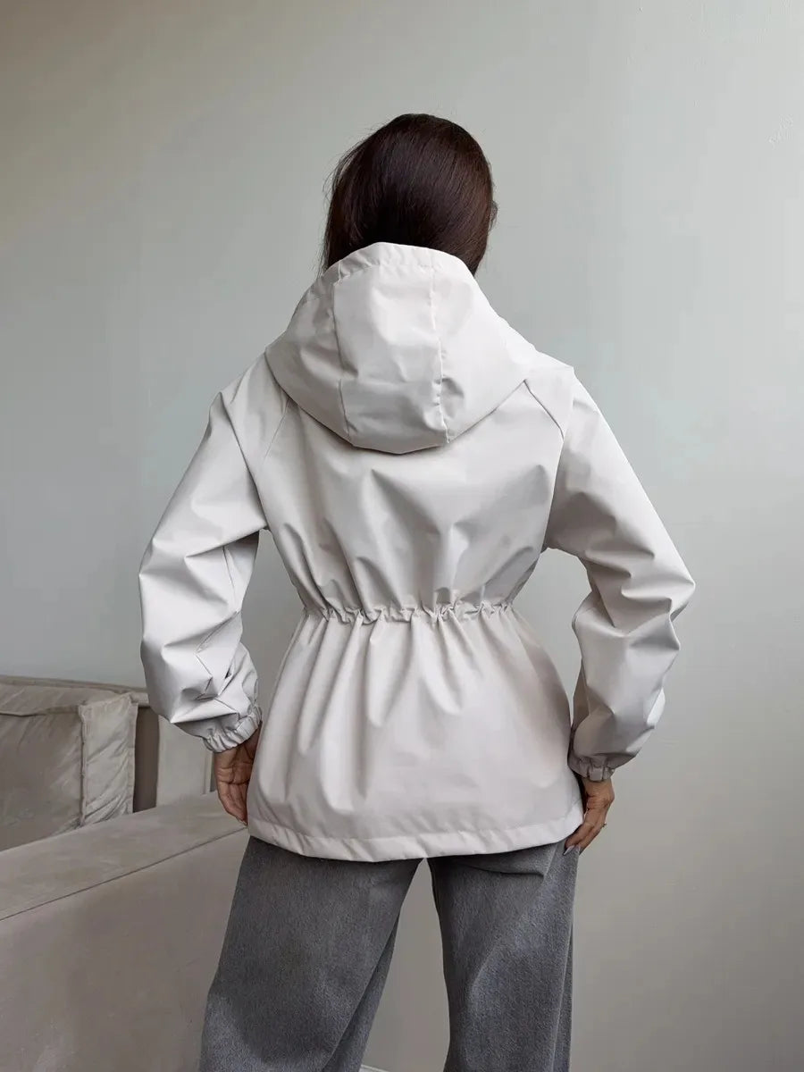 Norma | Women's Hooded Long Coat - Image 2