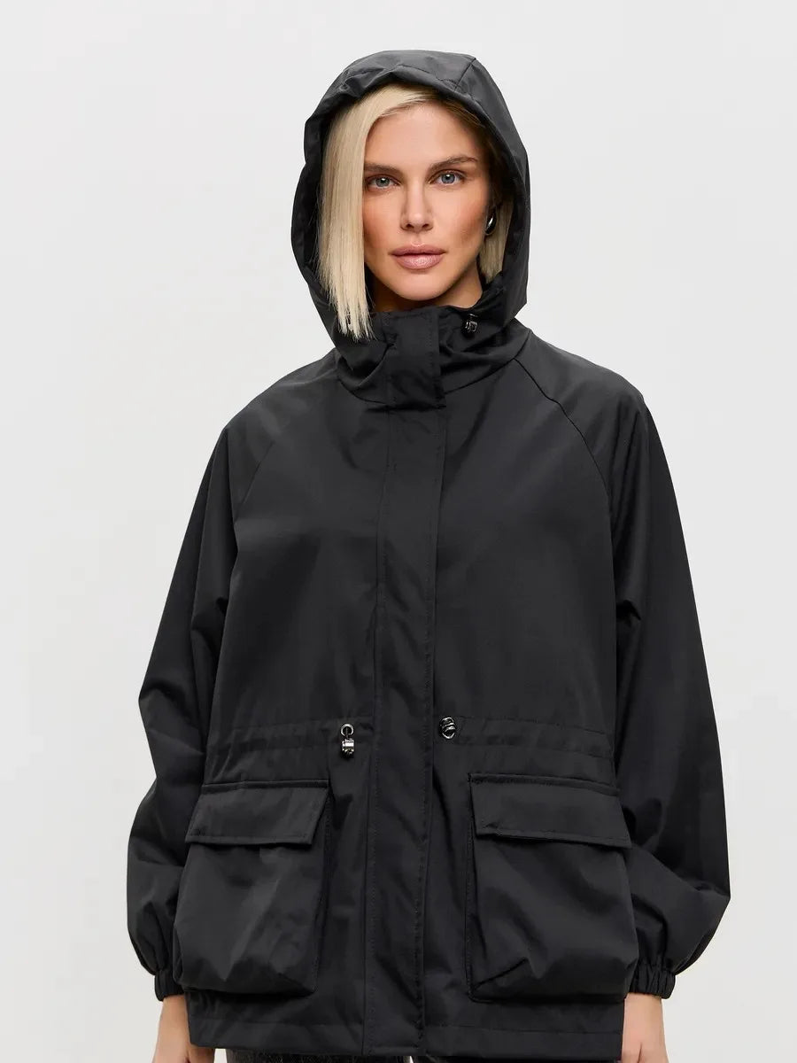 Norma | Women's Hooded Long Coat - Image 3