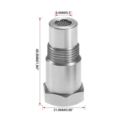 O2 Sensor Spacer Adapter with Built-in Mini Catalytic Converter for Check Engine Light