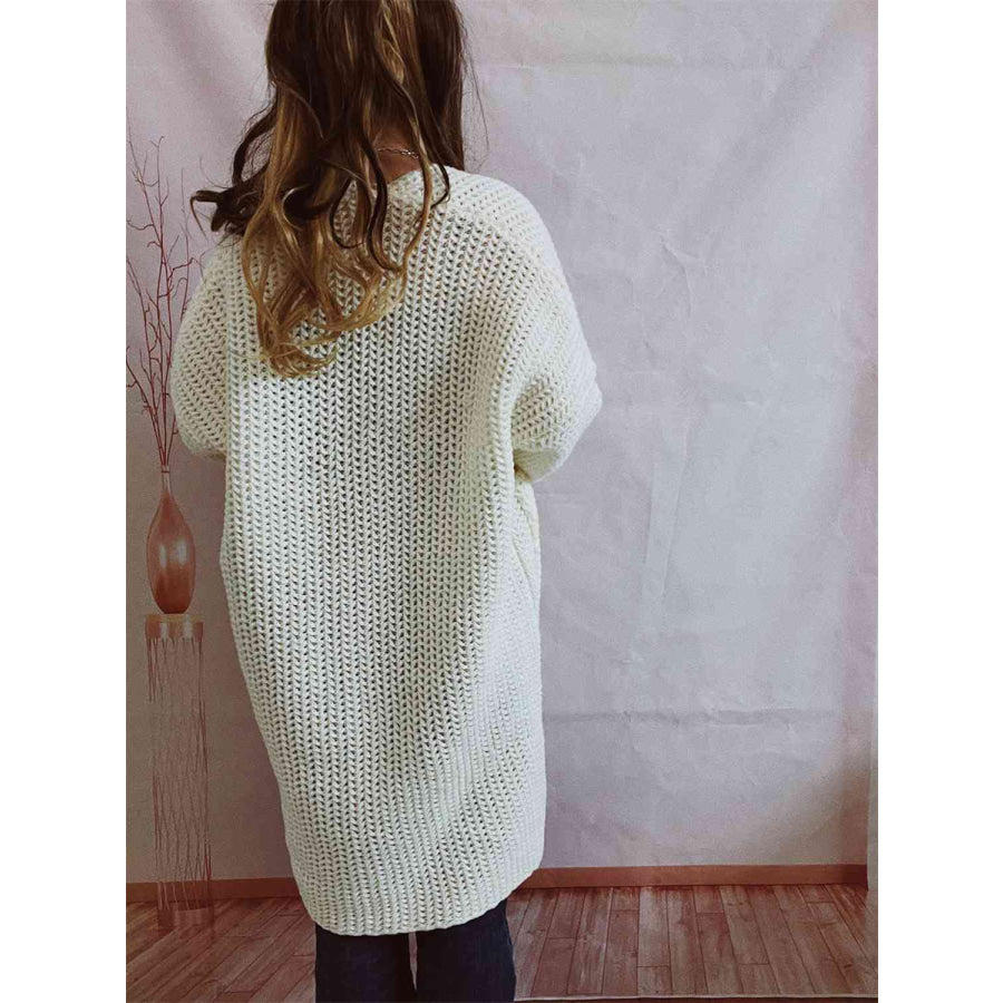 Nora | Women's Oversized Knit Open Front Long Cardigan - Image 15