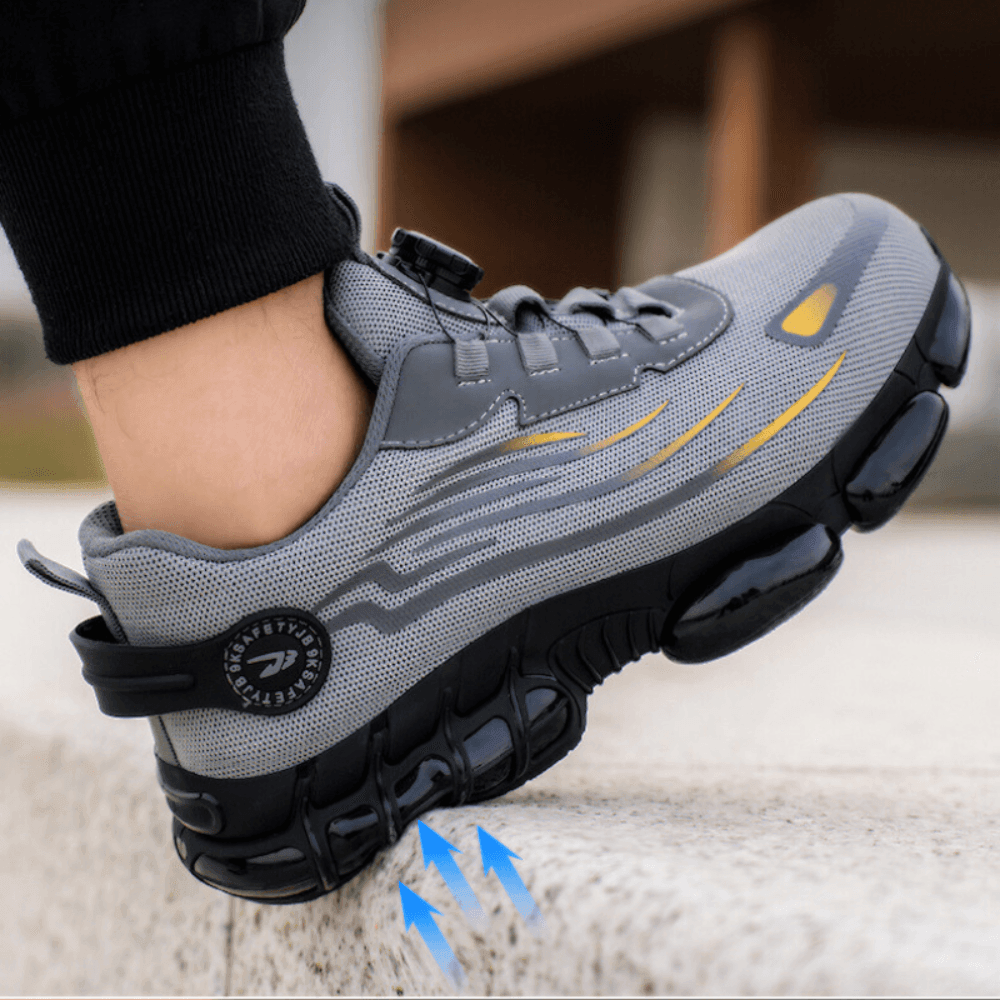 Orthopedic Steel Toe Safety Work Shoes with Memory Foam