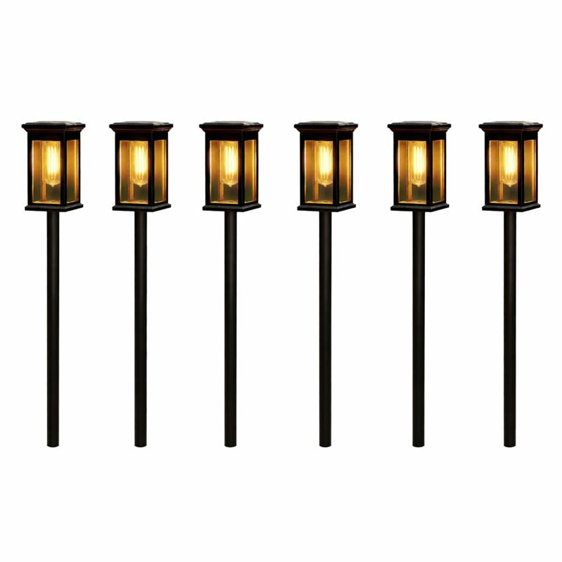 Outdoor ABS Solar LED Lantern Pathway Light