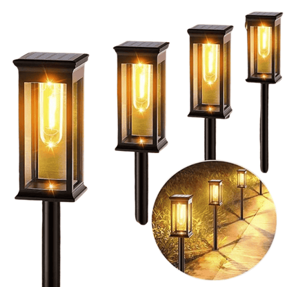 Outdoor ABS Solar LED Lantern Pathway Light