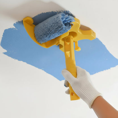 Paint Roller Edger Tool - Tape-Free Baseboard and Crown Molding Guide