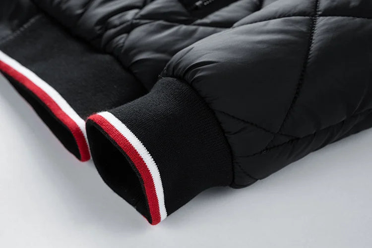 Paul | Men's Diamond Quilted Bomber Jacket - Image 4