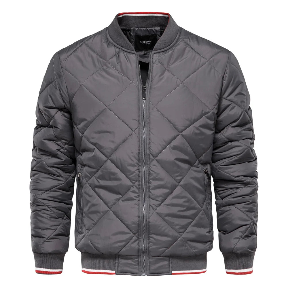 Paul | Men's Diamond Quilted Bomber Jacket - Image 6