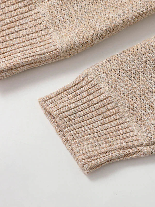 Chad | Men's Full-Zip Ribbed Knit Cardigan - Image 7