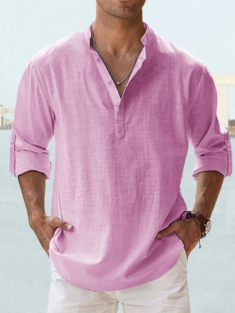 Clark | Casual Linen Shirt for Men – Relaxed Fit – Breathable and Stylish - Image 9