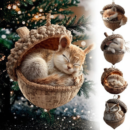 Plush Christmas Tree Ornament - Holiday Decoration