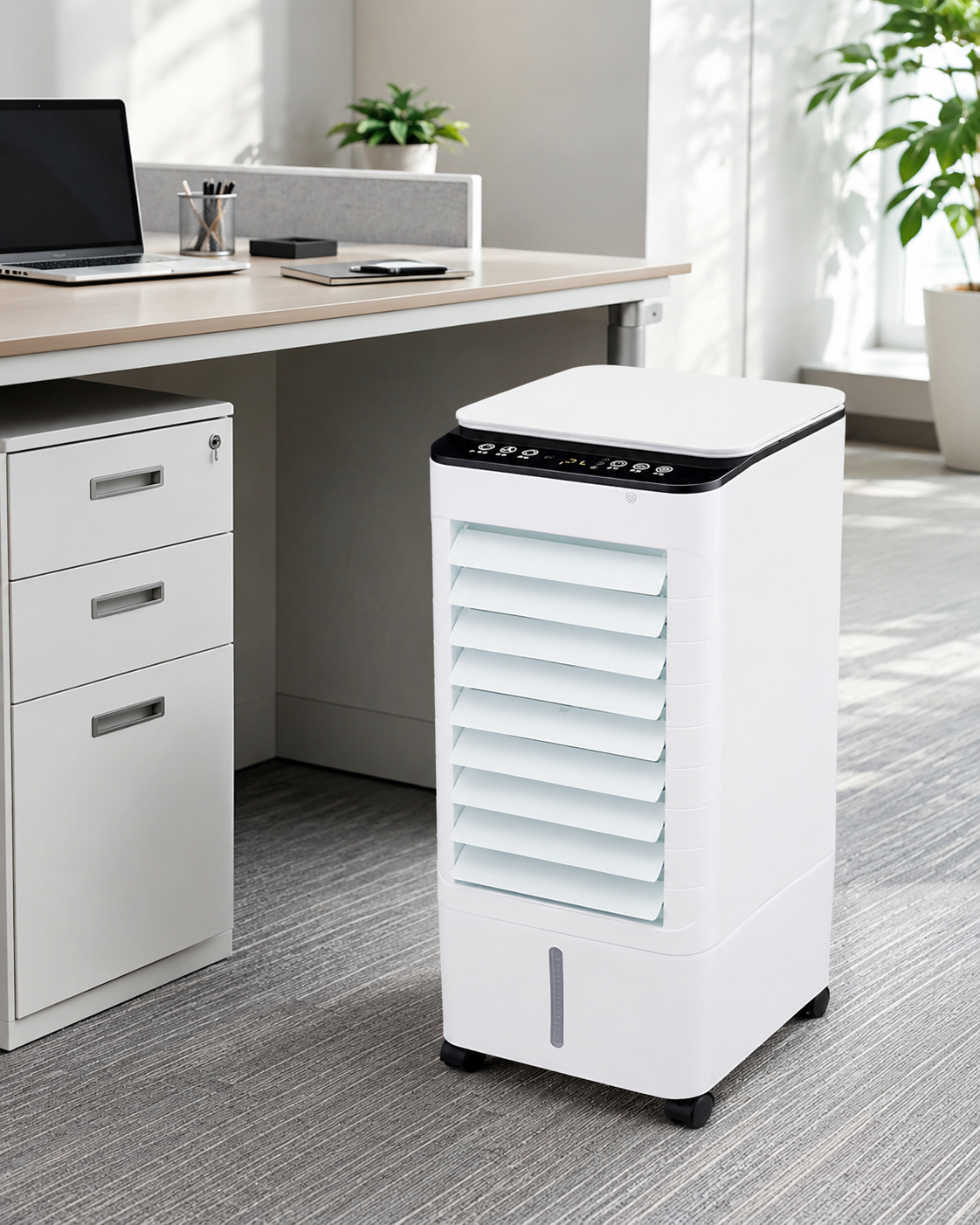 Portable Evaporative Cooler Fan - 3-in-1 Air Circulator & Humidifier