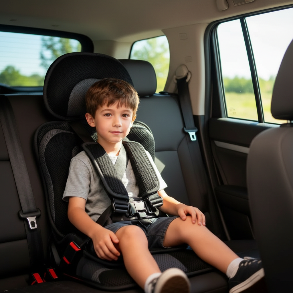 Portable & Foldable Child Car Booster Seat