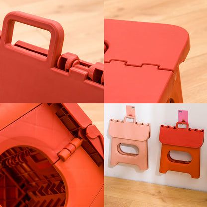 Portable Folding Step Stool with Handle for Versatile Use