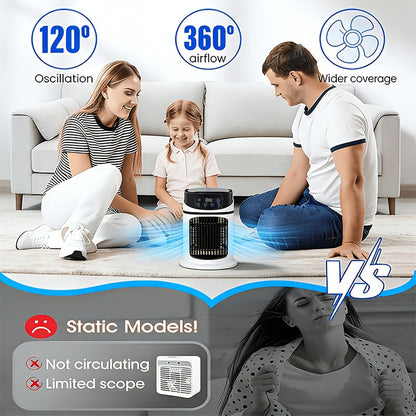 Portable Personal Air Cooler & Humidifier with LED Light