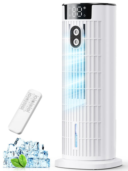 Portable Tower Fan Cooler with Humidifier & Remote
