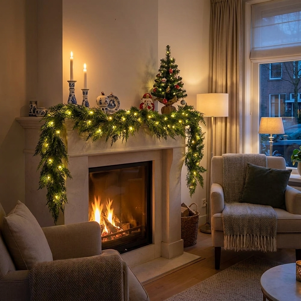 Pre-Lit Christmas Cedar Garland