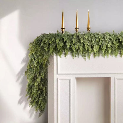 Pre-Lit Christmas Cedar Garland
