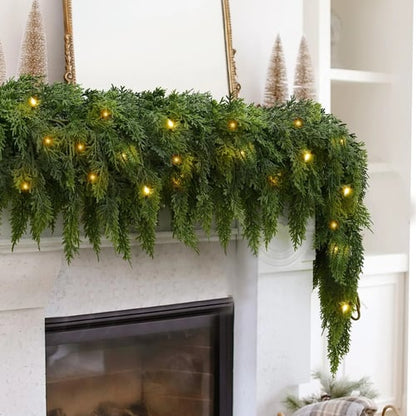 Pre-Lit Christmas Cedar Garland