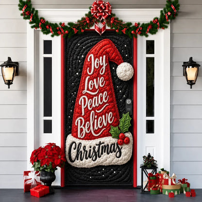 Printed 3D-Effect Christmas Door Cover