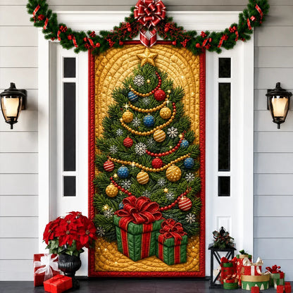 Printed 3D-Effect Christmas Door Cover
