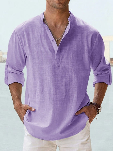 Clark | Casual Linen Shirt for Men – Relaxed Fit – Breathable and Stylish - Image 8