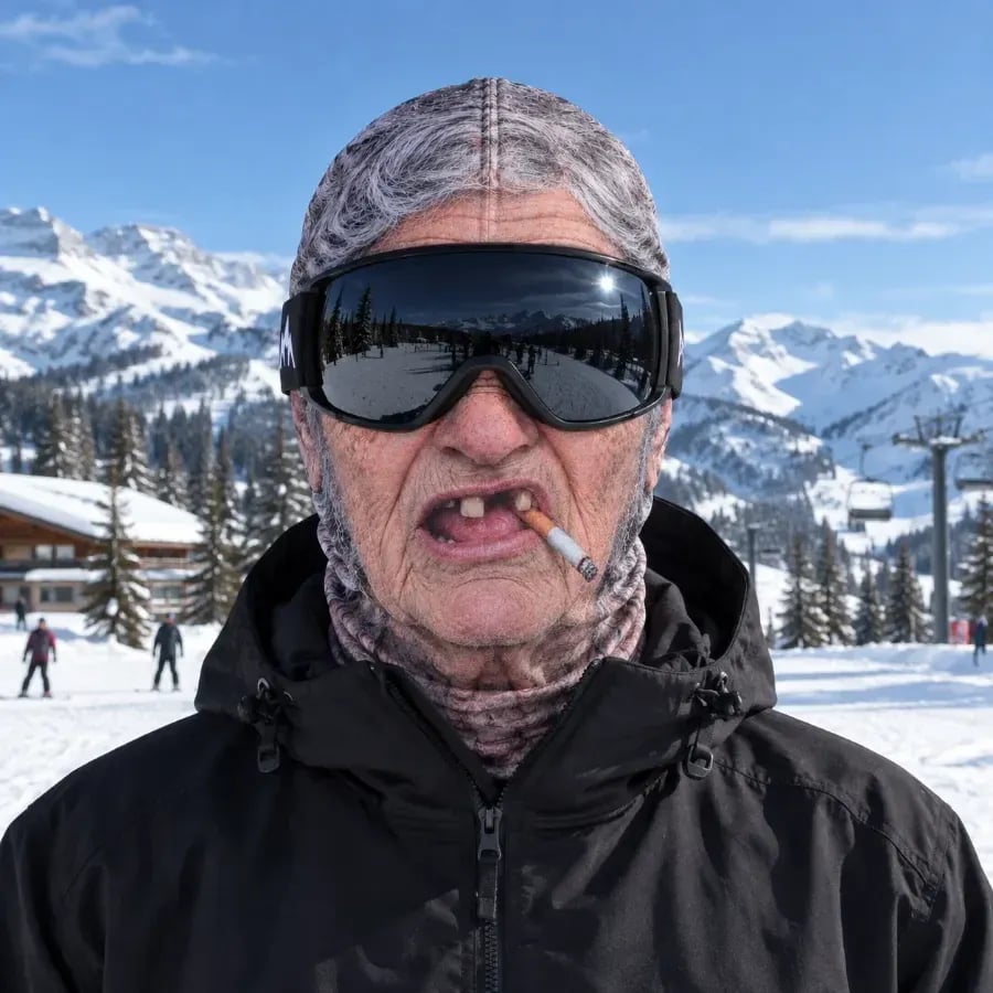Realistic Face Balaclava – Funny Ski & Snowboard Mask for Cold Weather