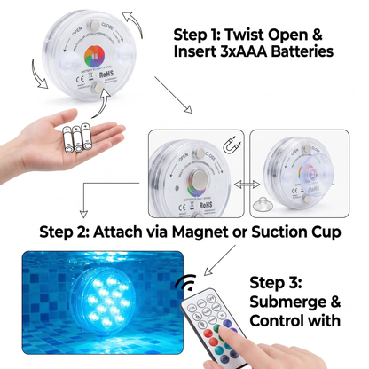 Remote Control Waterproof Magnetic Suction LED Light