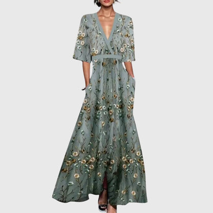 Image of Robin | Women's Floral Wrap Maxi Dress