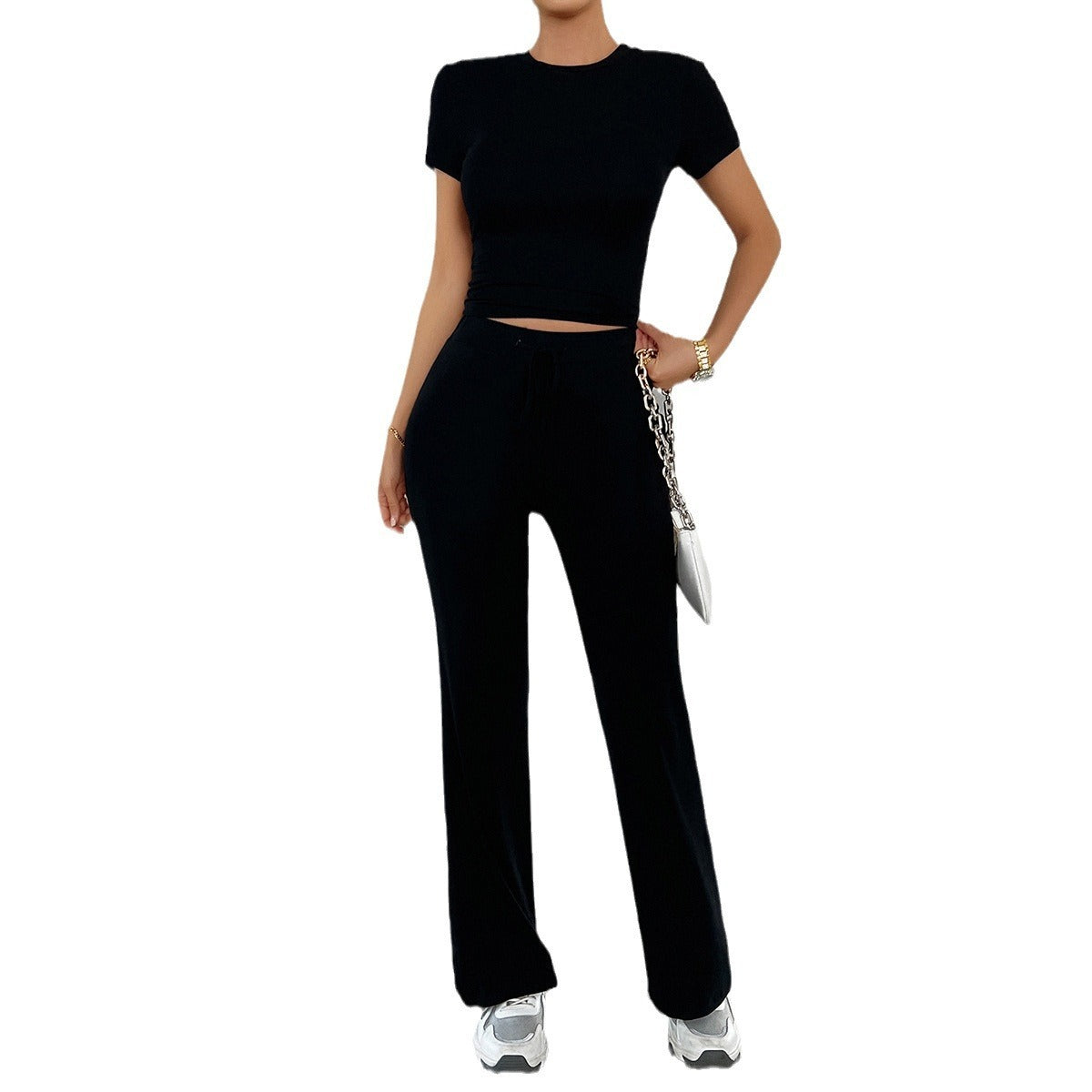 Image of Roxanne | Women's Cropped Two-Piece Set