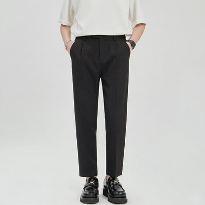 Samuel | Men's Pleated Wide Leg Pants - Image 1