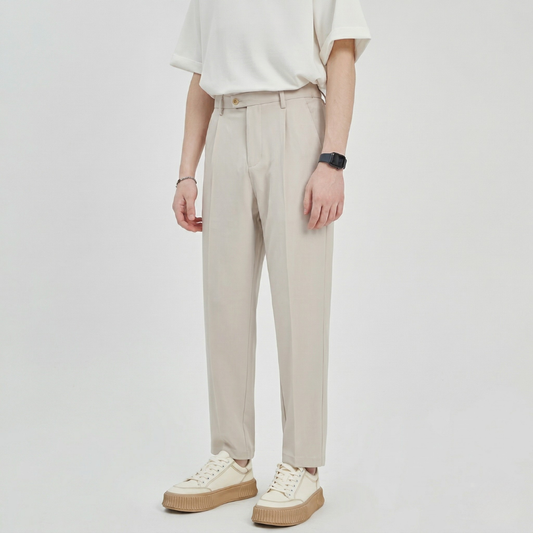 Samuel | Men's Pleated Wide Leg Pants - Image 2