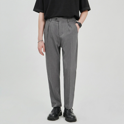 Samuel | Men's Pleated Wide Leg Pants - Image 3
