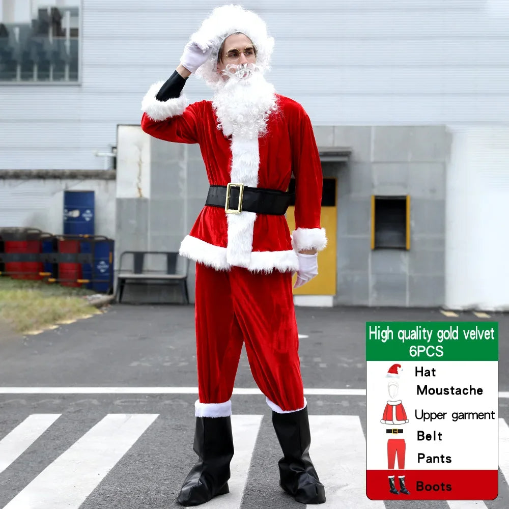 Santa Claus Cosplay Costume Set