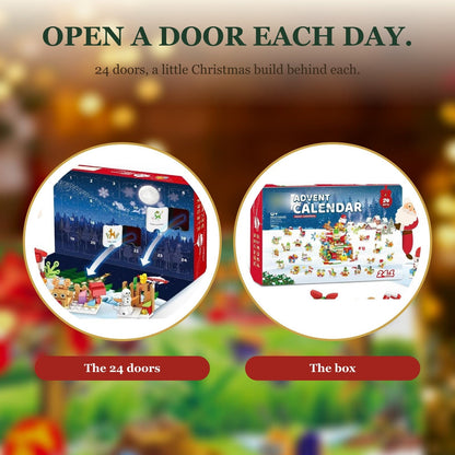 Santa's Workshop Advent Calendar, 24-in-1 Brick Builds, 769 Pieces