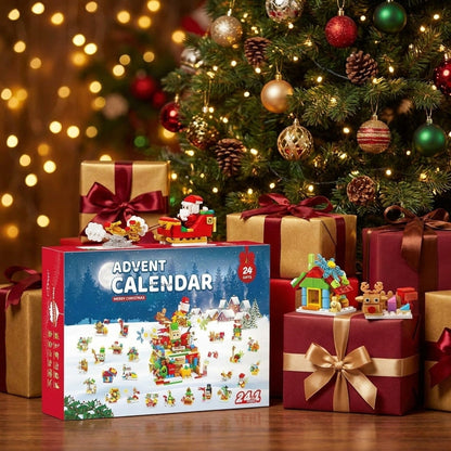 Santa's Workshop Advent Calendar, 24-in-1 Brick Builds, 769 Pieces