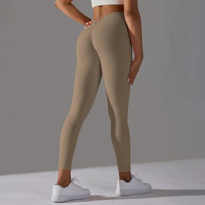 Scrunch Compression Yoga and Fitness Leggings – Sculpting Support for Every Move