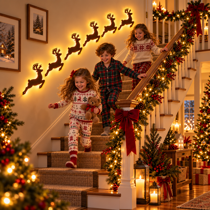 Self-Adhesive 3D LED Christmas Wall Decorations