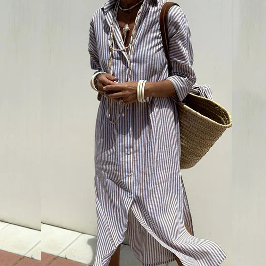 Image of Sherry | Women's Button-Down Midi Dress