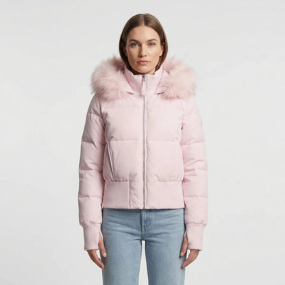 Short Hooded Quilted Winter Jacket