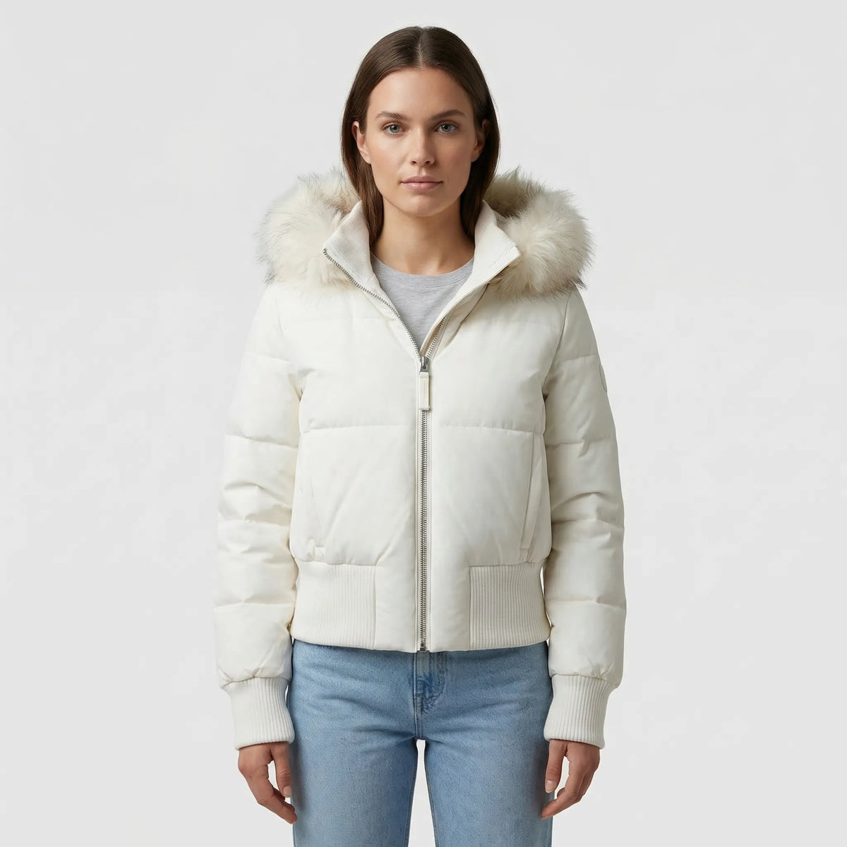 Short Hooded Quilted Winter Jacket
