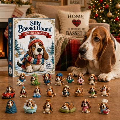 Silly Basset Hound Advent Calendar 2026 – 24 Days Full of Surprises