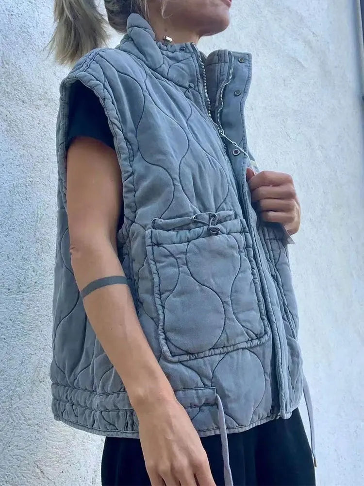 Sleeveless Cotton Vest