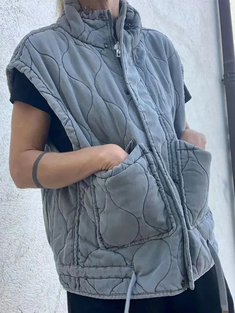 Sleeveless Cotton Vest