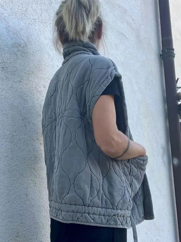 Sleeveless Cotton Vest