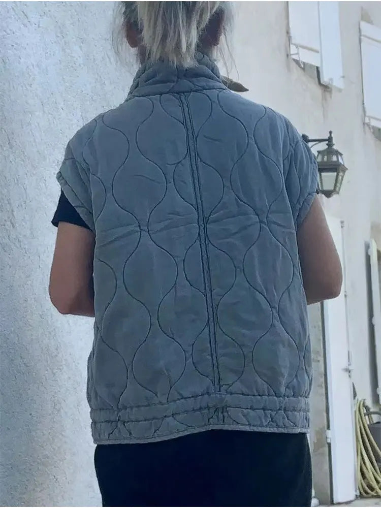 Sleeveless Cotton Vest